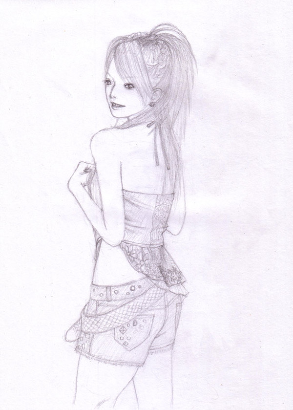 人物鉛筆画