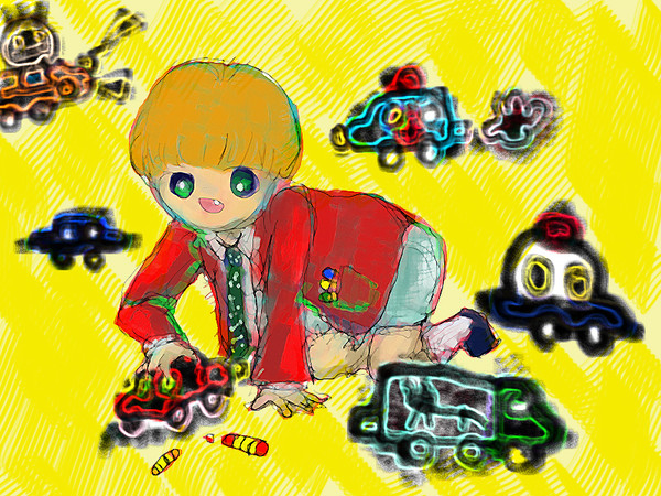 ぶーんぶーん…うん、楽しいよ