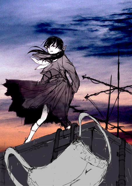 夕日