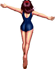 寒そうだったので水着着せてみました