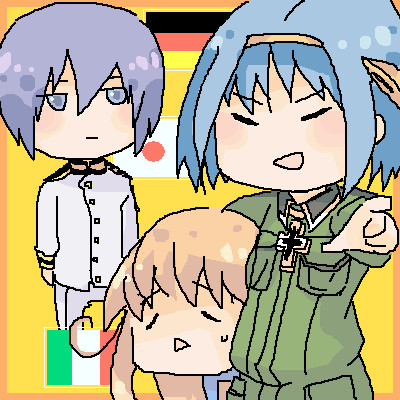 ハルヒキャラにヘタリア服着せてみた