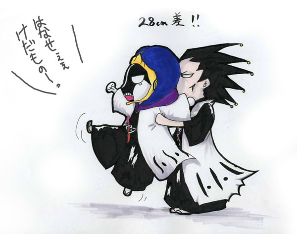 ちっちゃい剣八とマユリ
