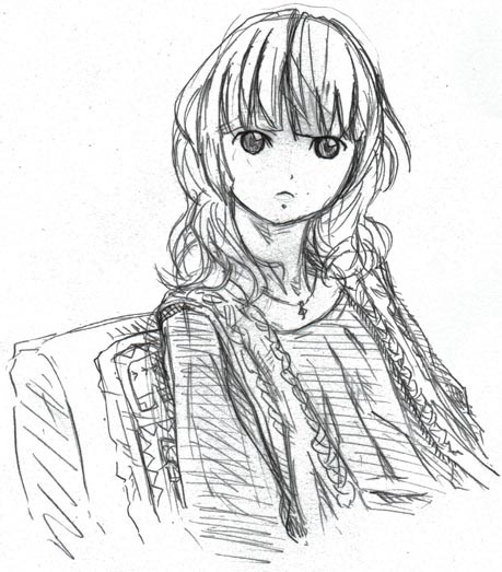 ソファに座る女性