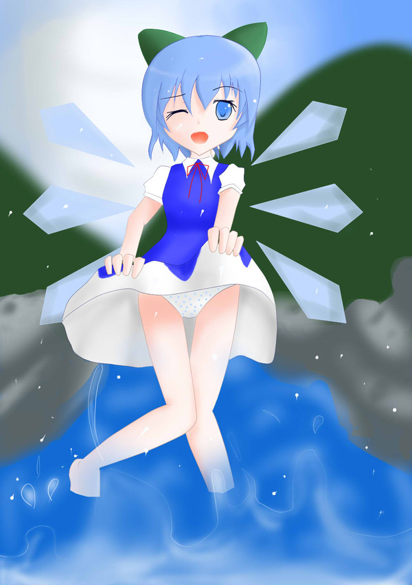 チルノwith水玉パンツ
