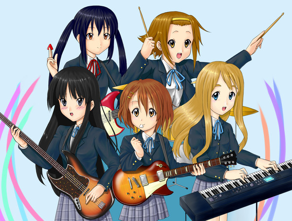 「塗ってみた」けいおん!塗り絵
