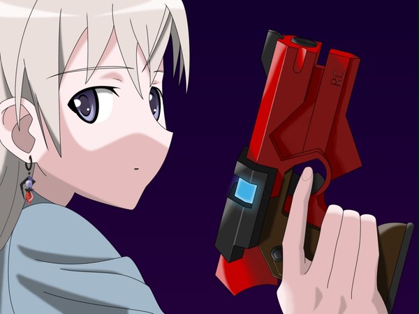 砂羽の拳銃とピアス