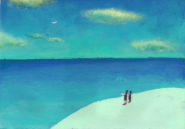 ふたりと海