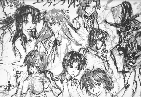 エヴァ　落書き
