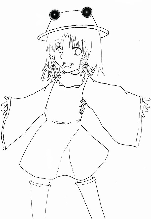 ケロちゃん(線画)