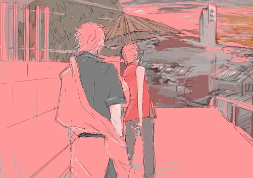 夕暮れ時一緒に帰ろう