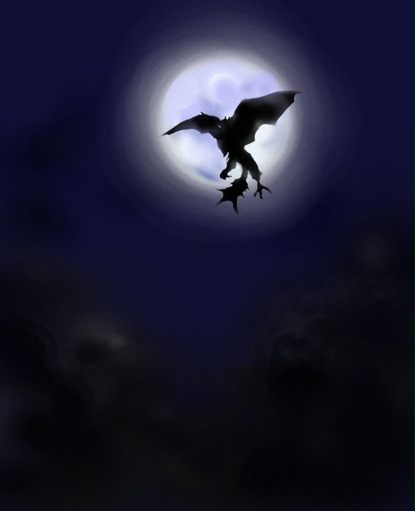 月に吠える黒狼鳥