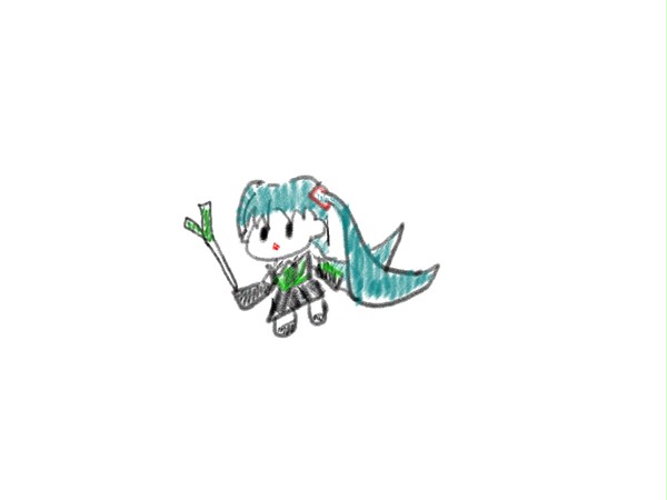 落書きミク　うろ覚え