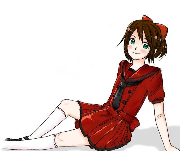 白に赤。