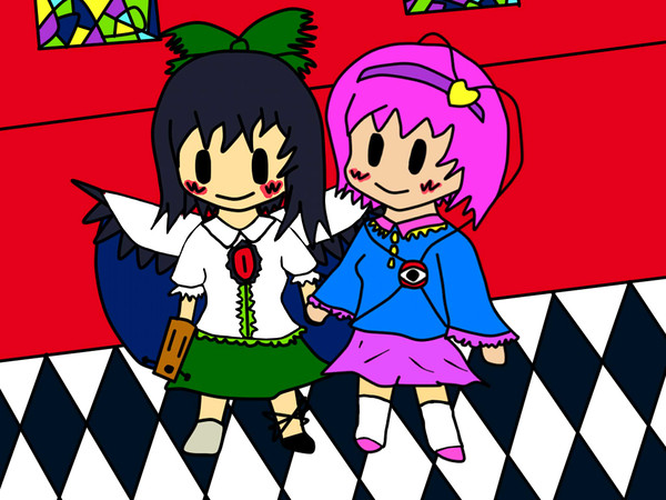 さとりさんとお空さん