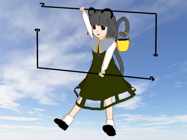 3Dでナズーリン(仮)