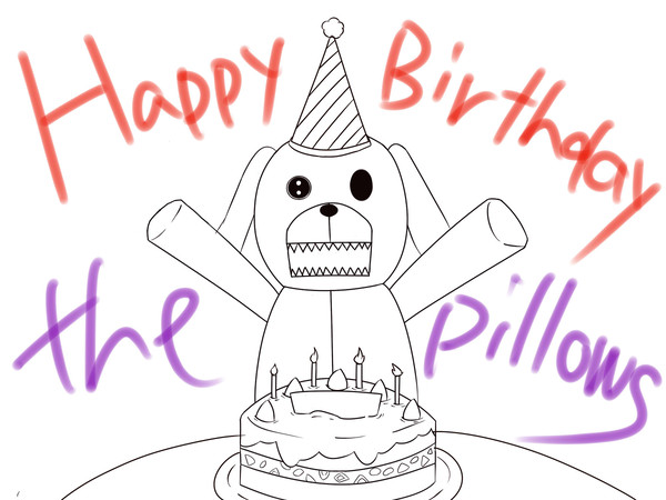 Happy Birathday!he pillows!
