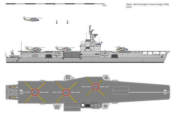 2次防11000トン型ヘリ空母近代化改装(架空艦)