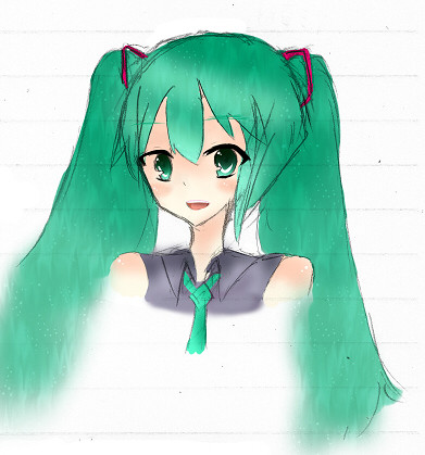 初音 落書き