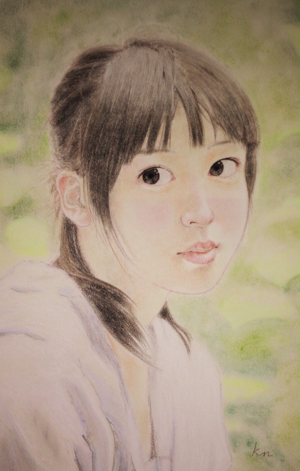 緑の中の少女