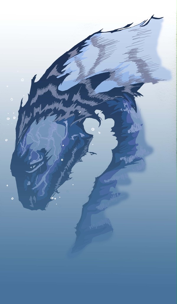 水の中の水竜