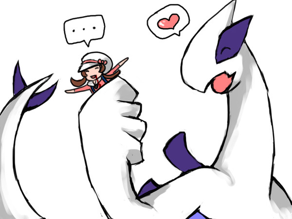 わ!ルギアがいきなりだきついてきた!