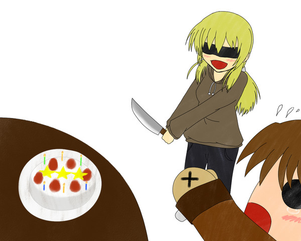 ケーキ割