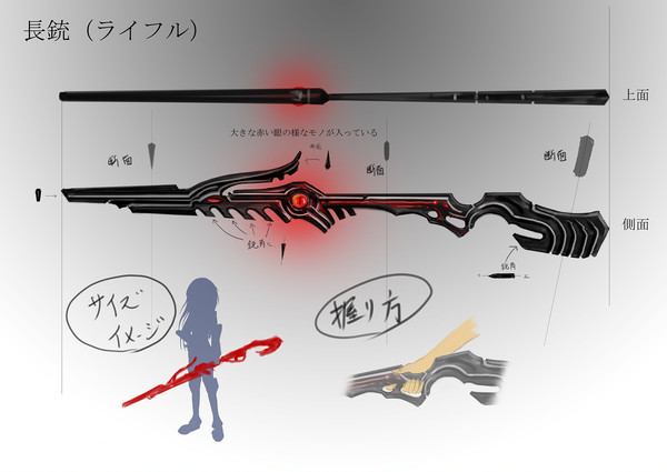 武器デザイン　長銃（ライフル）