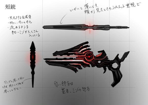 武器デザイン　短銃