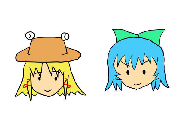 ケロちゃん&チルノ