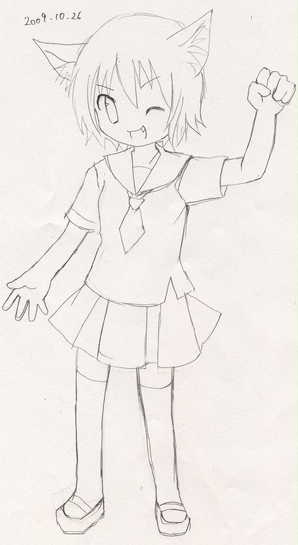 女の子らくがき10