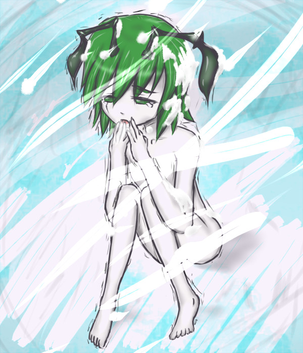 真冬で寒そうにしてるりぐるん