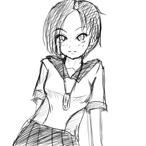 鉛筆で凛子