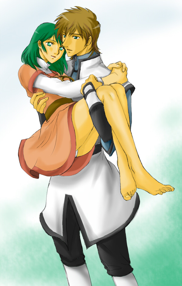 イアエリでお姫様だっこ
