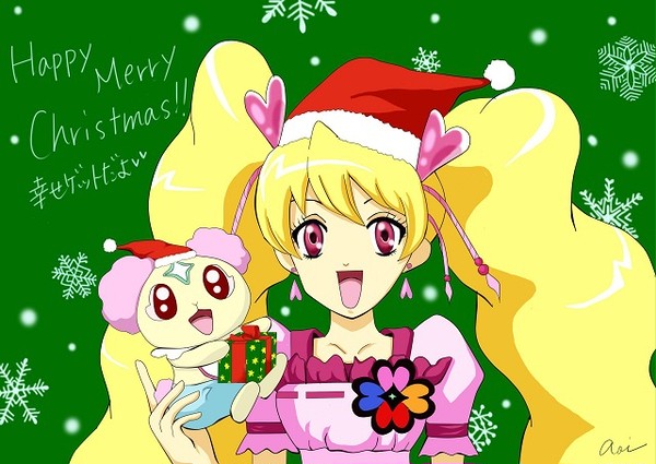 キュアピーチ×シフォンのホワイトクリスマス