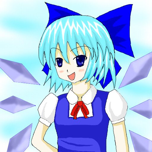 せっかくだからチルノ描いてみた