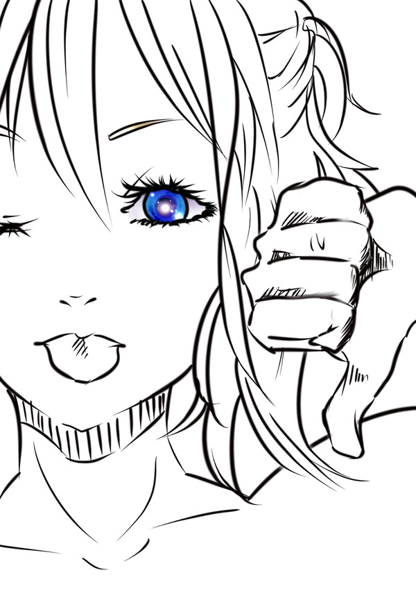 何となく　目