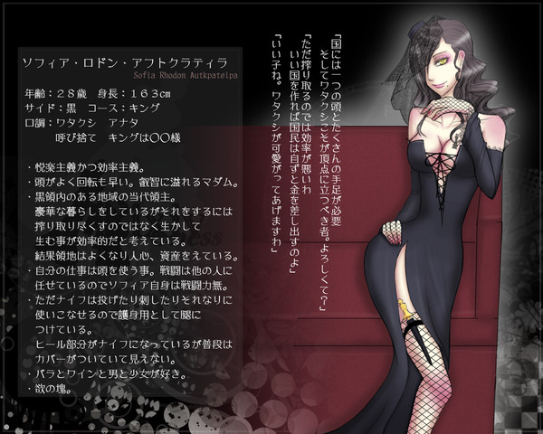 【ぴくチェス】ソフィア【黒・キング】