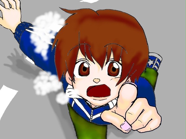 何かを見つけたようです