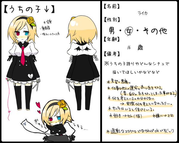 【企画参加】うちの子描いてもいいのよ【むしろ描いてください】