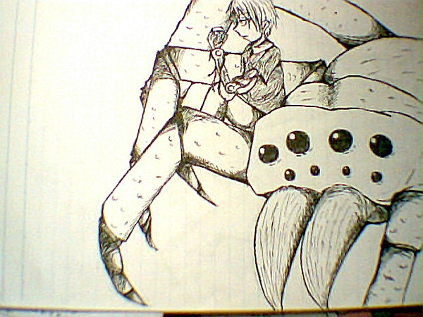 ノートの落書きにペン入れしてみた