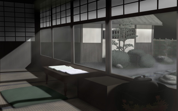 和風な部屋(満月)