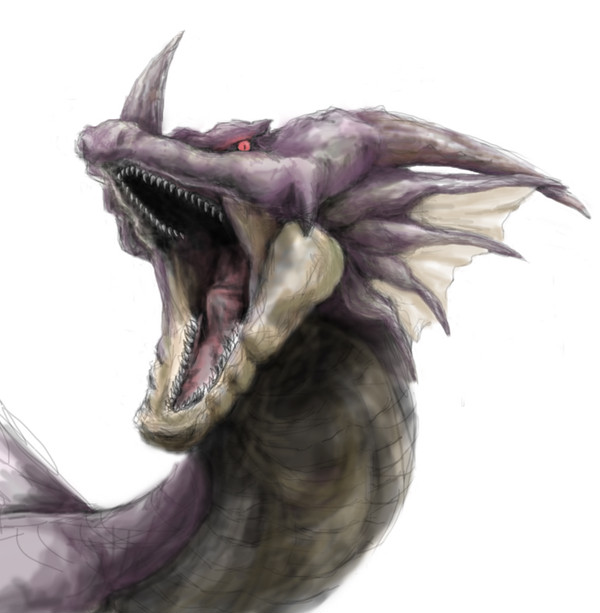DQの竜王をMHっぽく描いてみた
