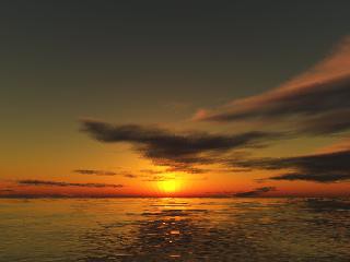 夕日