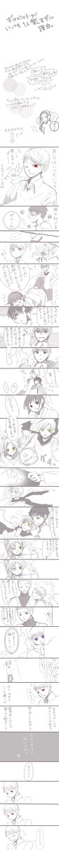 【腐・普総愛され？】お前を一人にするなんて出来る？【落書き漫画】