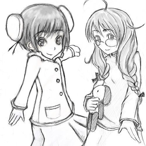 星花と小雨
