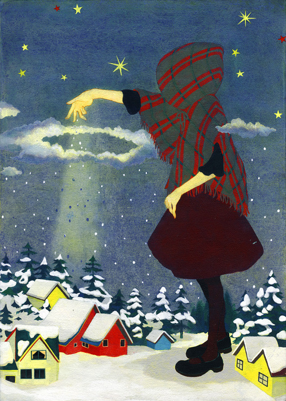 雪と星ぞら