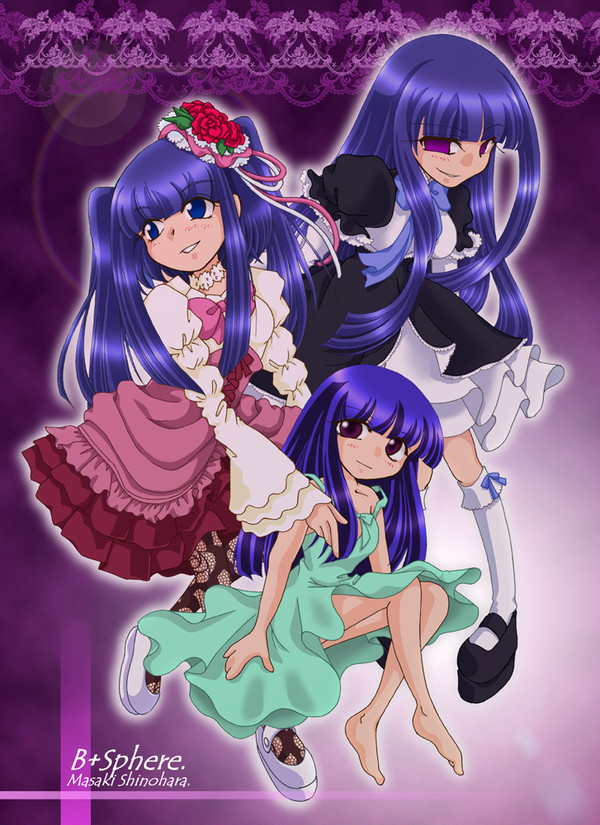 紫ロング３姉妹？？