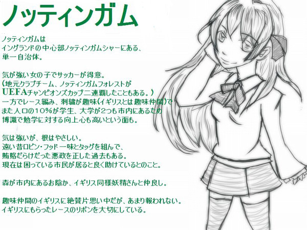 【捏造擬人化】国ですらないが描いてみた