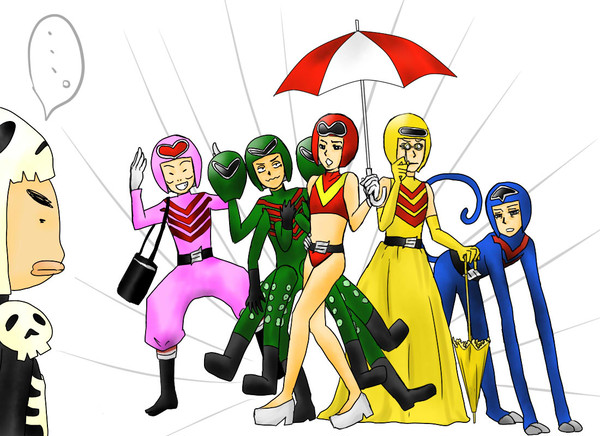 五人揃ってゴレンジャイ！
