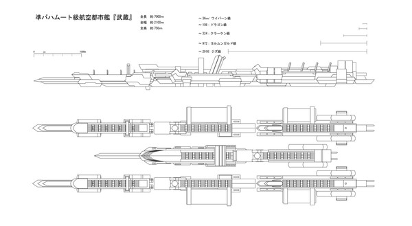 武蔵三面図